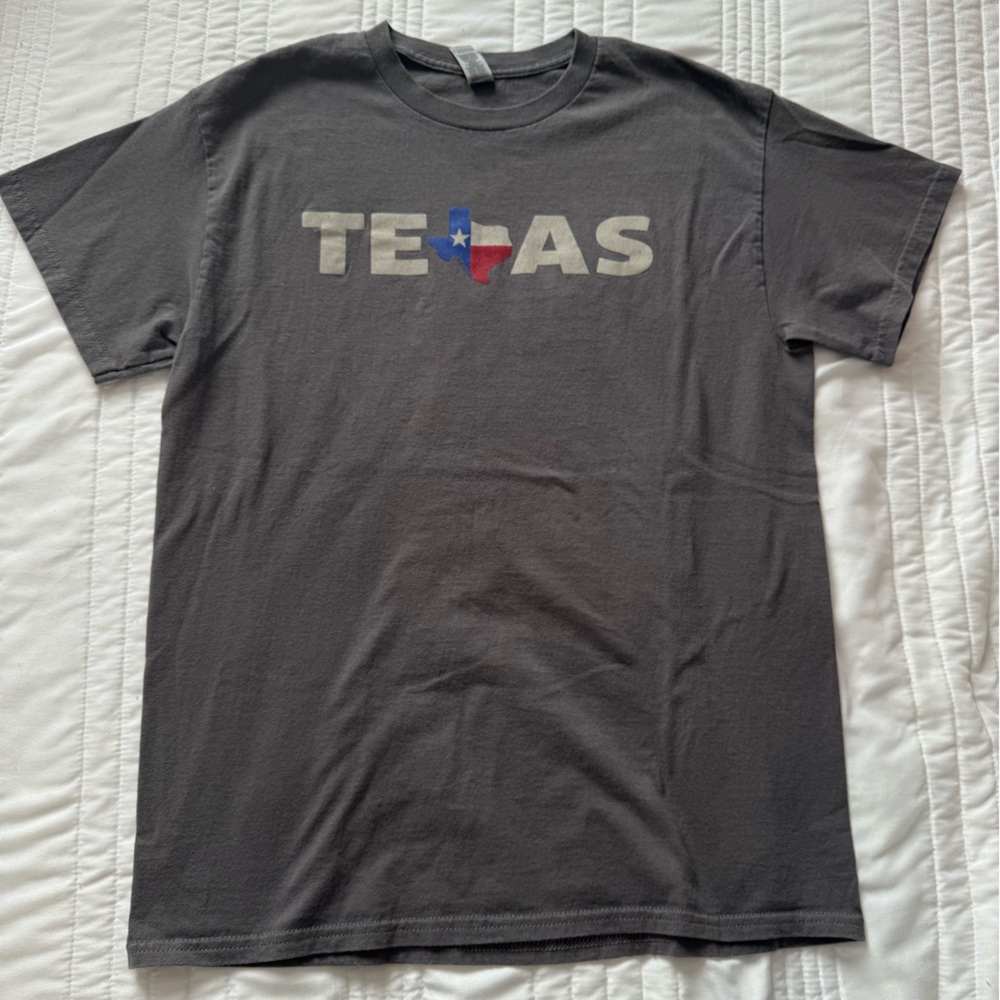 Gray Texas Graphic T-Shirt